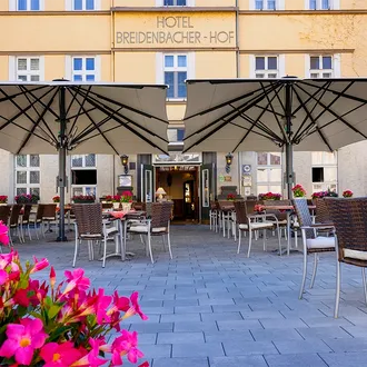 Blick auf unsere Terrasse